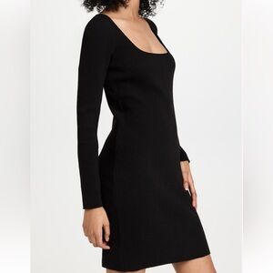 Vince Square Neck Ribbed Dress